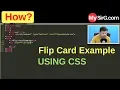 Flip Card effect CSS MySirG com