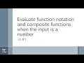 Unit 1 Lesson 2 1 b Function Notation Input is a Number