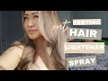 Trying out suntouch hair lightener spray Did it work