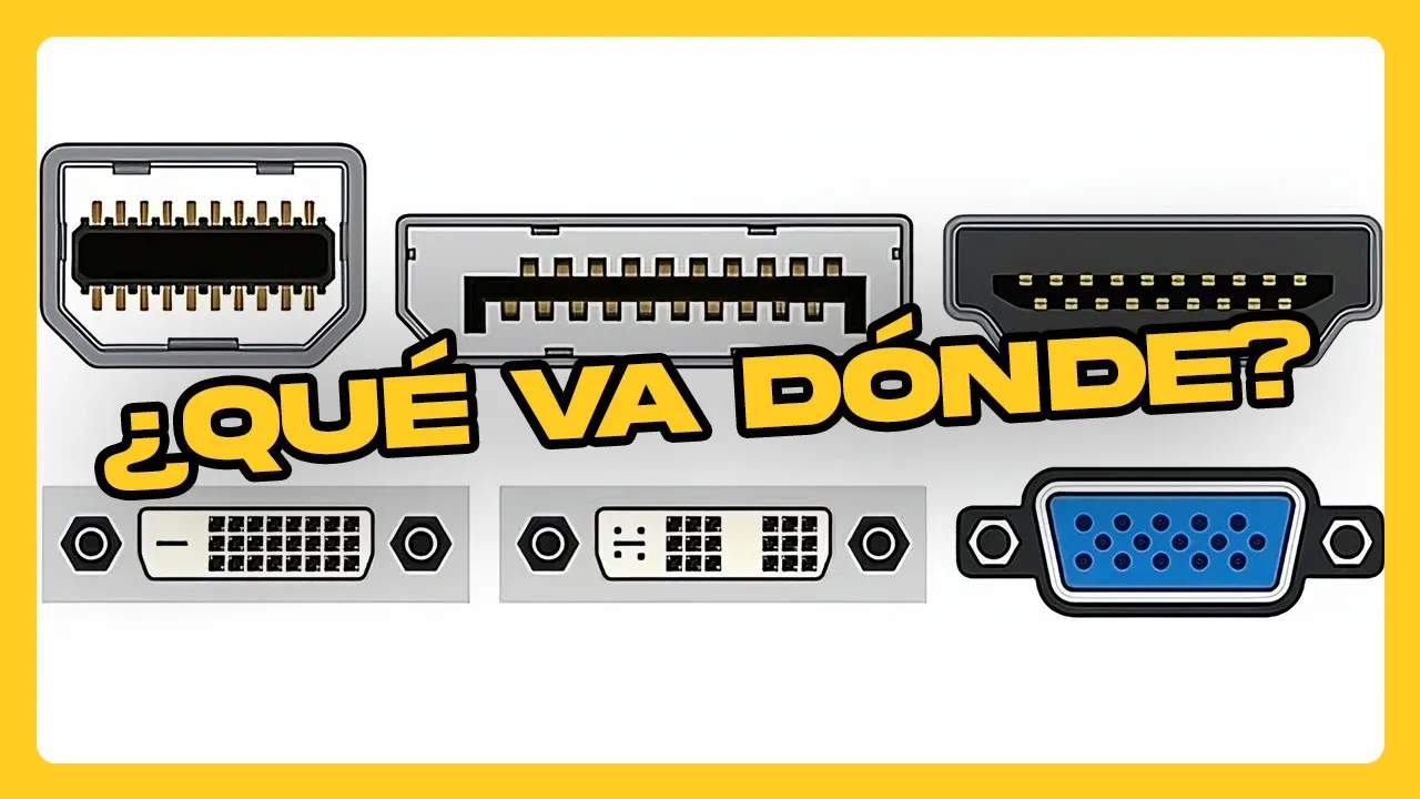 GUÍA DEFINITIVA de cables: cómo enchufar todo sin romper nada [Parte 2: Video] • #Datazo
