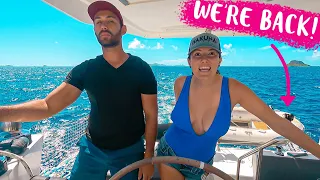 BACK ON OUR SAILBOAT HAKUNA!! AND SAILING AGAIN!! ⛵