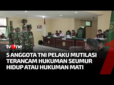5 Anggota TNI Jalani Sidang Perdana Kasus Mutilasi 4 Warga Papua