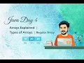 Java Day 4 Arrays Explained Types of Arrays Regular Array Telugu
