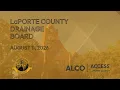 LaPorte County Drainage Board August 11 2026
