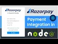 Razorpay Payment Gateway Integration in Nodejs and Reactjs Hindi Integrate with Hosted Checkout