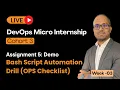 Linux For DevOps - Assignment 5 Demo Bash Script Automation Drill OPS Checklist