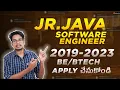 Jr Java Developer 2019-2023 BE Btech Freshers Software Jobs IT Jobs