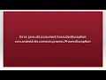 Error java util concurrent ExecutionException com android ide common process ProcessException