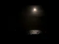 Reflection of the moonlight on the sea in Miami Florida