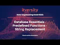 Database Essentials - Predefined Functions