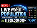 LIVE World Population Counter Real-Time Global Population