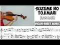 Download Lagu Suzume no Tojimari - Radwimps || Violin Sheet Music