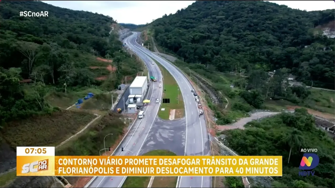 Grande Florianópolis: Contorno Viário promete desafogar trânsito e diminuir tempo de deslocamento