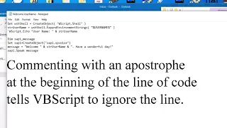 VBScript How to Program Windows to Welcome Username on Login with Examples