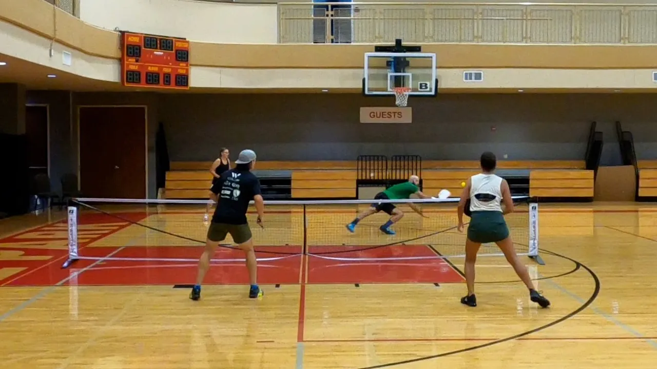 Mixed Doubles 4.0 Pickleball Tournament - Justin Lauria and Leah Miller (Semifinal Match)