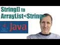 Java Convert Array to ArrayList and ArrayList to Array