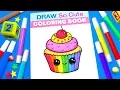 Cupcake Coloring Page for Kids Learn Colors