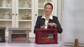 Duraflame Tabletop Electric Fireplace w Flame Effect on QVC
