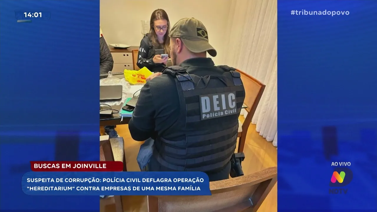 Operação da Polícia Civil contra corrupção: seis mandados em SC e Joinville