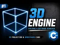 Building a 3D Engine from Scratch - Projection Wireframe Cube C Software Renderer