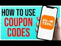 How to Use Coupon Codes on Temu EASY TUTORIAL