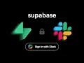 Login With Slack June 2025 - Supabase Auth Tutorial