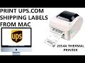 How to Print UPS Shipping Labels from UPS com Website via Web Browser on Mac Setup Tutorial Guide