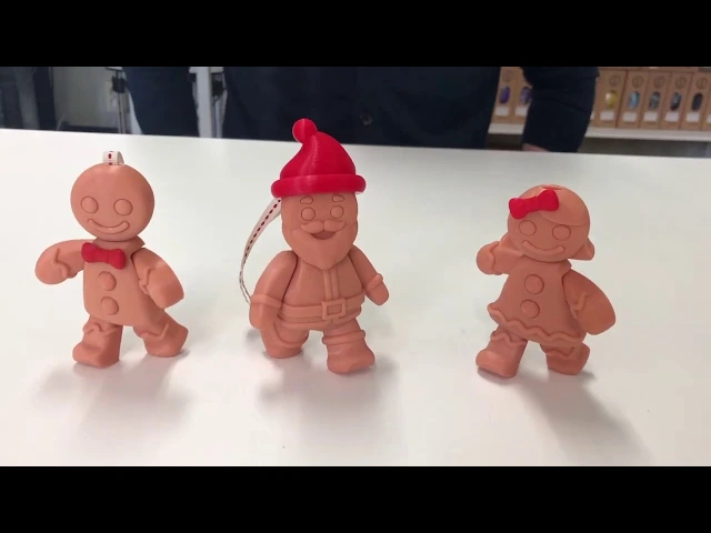 Movable gingerbread Santa Claus video thumbnail