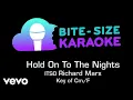 Download Lagu Richard Marx - Hold On To The Nights (Bite-Size Karaoke)