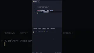 Genarate random number in JavaScript with Math Object