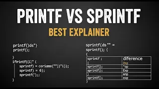 Printf vs Sprintf C programming