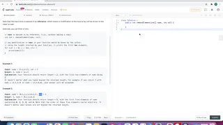 Amazon Coding Interview Question Remove element all instances from an array Java Leet Code