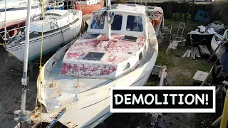 Episode 40 – This turned into a DEMOLITION!!  RIPPING apart the pilot house!!
