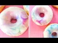 Cotton Candy Baked Cake Donuts