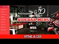 Sidebar Menu using HTML CSS