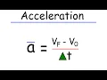 Average Acceleration and Instantaneous Acceleration