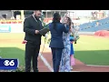 Couple gets married at Richmond Flying Squirrels game