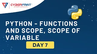Day 7 - Functions Scope and Scope of Variable in Python Hands-on Training by Rutuja Kulkarni