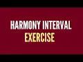 Harmony Interval Exercise SOLFEGE