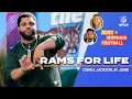 Actor O Shea Jackson Jr gives his pitch to Aaron Donald GMFB
