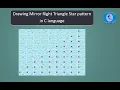 Star pattern for Mirror Right Triangle using C program