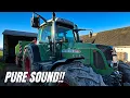STRAIGHT PIPE on Fendt vario 718 \u0026 PURE SOUND!!!