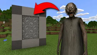 I Made A Portal To The GRANNY HORROR HOUSE In MINECRAFT PE