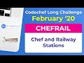 CodeChef February Long Challenge 2020 - Chef and Railway Stations CHEFRAIL