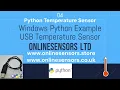 04 Python Temperature Sensor Windows IDLE Example