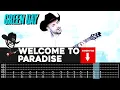 【GREEN DAY】[ Welcome To Paradise ] cover by Masuka | LESSON | GUITAR TAB