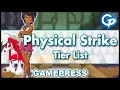 Is It Better Reacting To The Updated GamePress Physical Striker Tier List Pokemon Masters EX