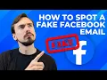How to Spot FAKE Facebook Emails Don t Fall for This