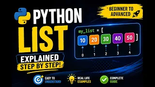 Python List Tutorial for Beginners Real Life Examples Included Complete Beginner to Advanced