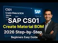 SAP CS01 Create Material BOM 2026 Step-by-Step Tutorial for Beginners Easy Guide